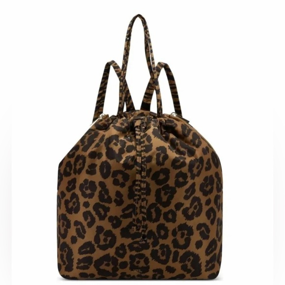 Vince CAMUTO Harlo Nylon Medium Backpack Leopard - Picture 2 of 6